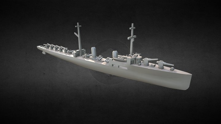 Okhotnik Destroyer 1917 3D Model
