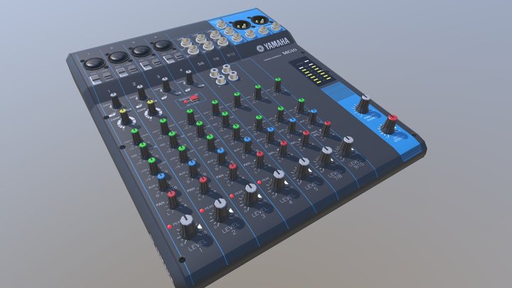 MG10 YAMAH - mixing console 3D Model