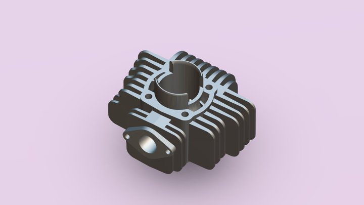 Engine Block 3D Model
