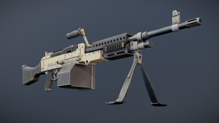M240b Animateable / Rigid 1.1 3D Model