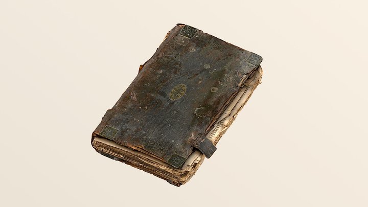 Dusty Antique Historical Scanned Book 3D Model