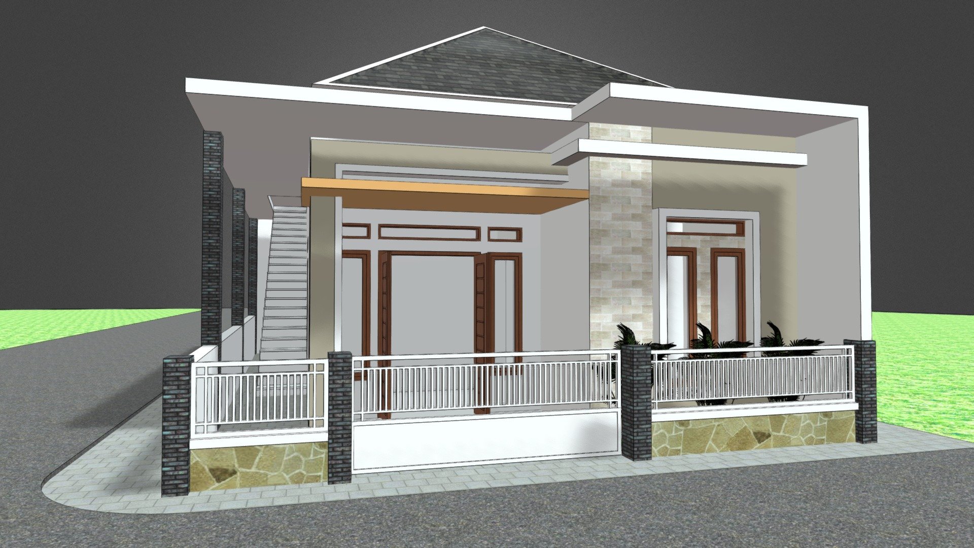 Desain Rumah Minimalis | Type 4 - Download Free 3D model by Budi ...