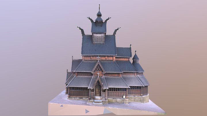 Gol Stave Church [draft] 3D Model