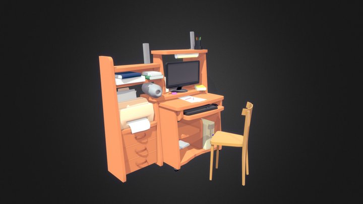 My workspace 3D Model