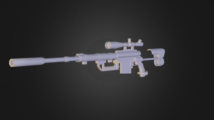 CheyTac M200 Hi-Poly 3D Model