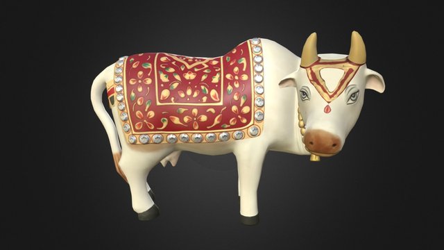 Kamdhenu Cow 3D Model