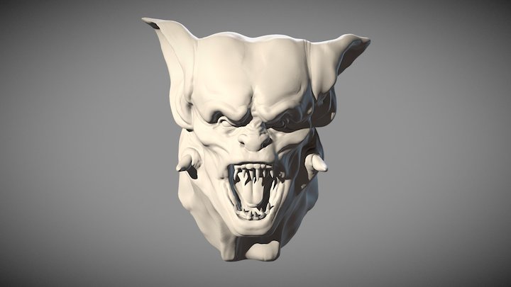 Werewolf Bust (Sculpt) 3D Model