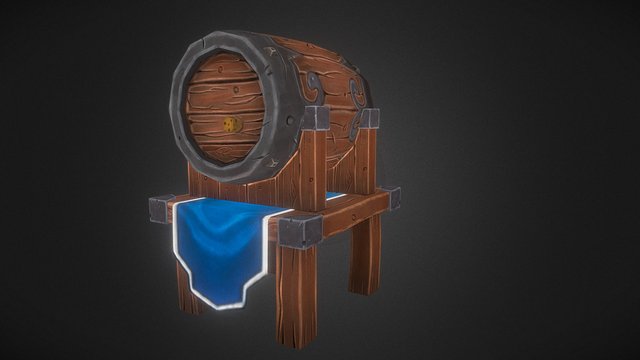 Barrel For Beer 3D Model