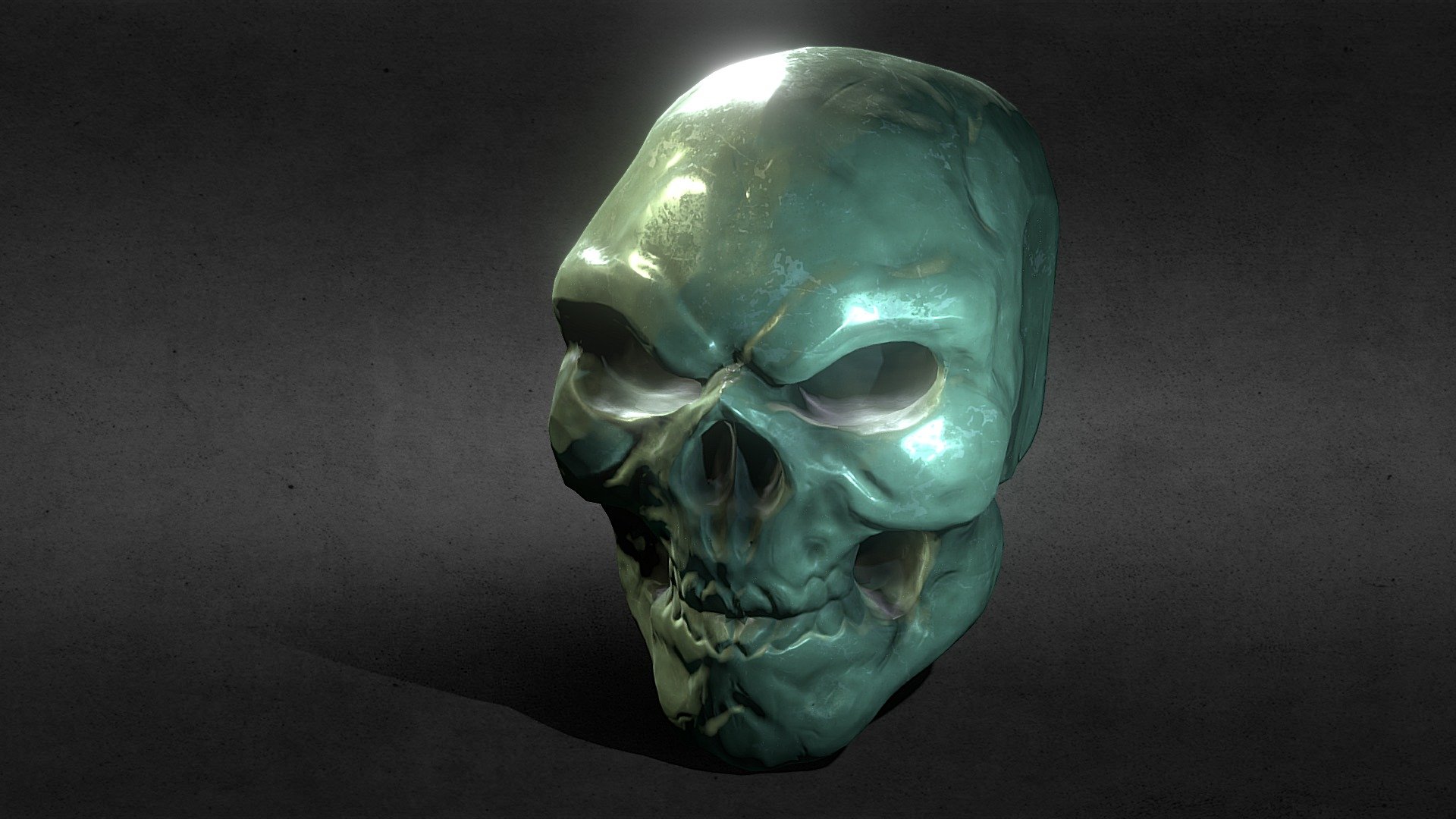 Stylized Jade Skull