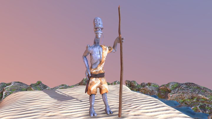 Zbruii'k - Alien Water Monk (Special Animation) 3D Model