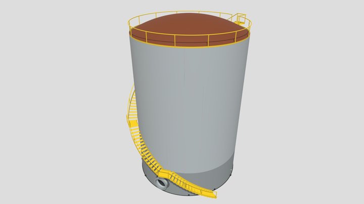 API 650 Storage Tank from Codeware COMPRESS 3D Model