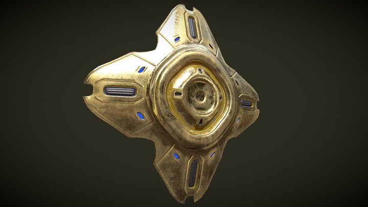 Shield Scifi 3D Model