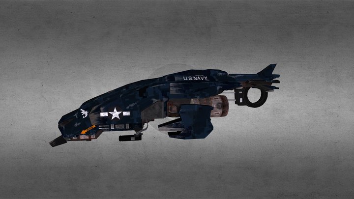 Dropship 3D Model