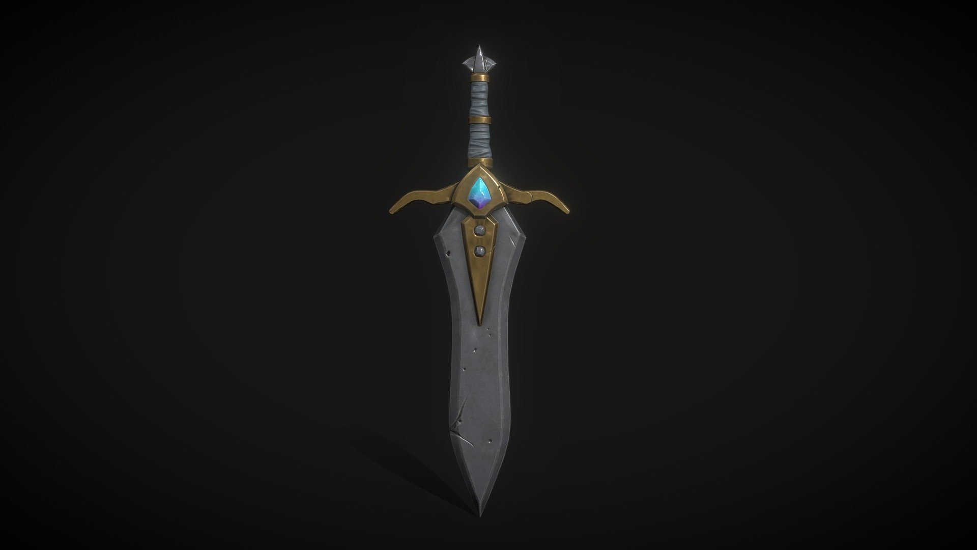 Mystic Broadsword - Download Free 3D model by Schwermy [e265dda ...