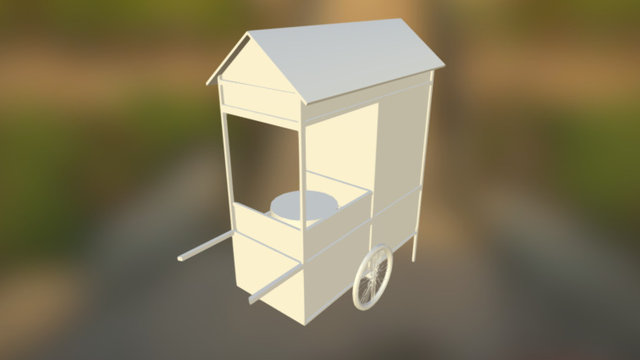 Food Cart 3D Model