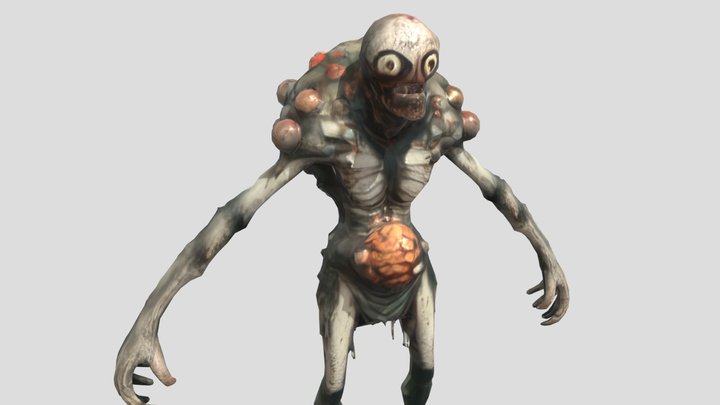 Blightspawn The Corrupted Creature Lowpoly 3D Model