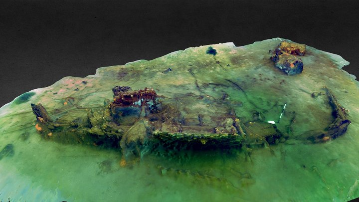 Coombe Shallow Wreck 2 3D Model