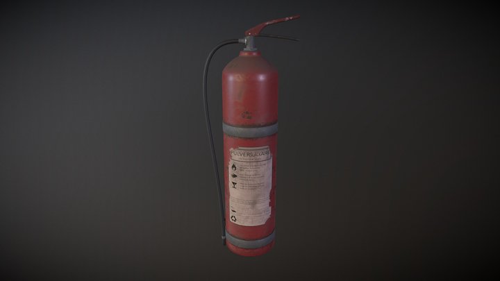 Fire Extinguisher 3D Model