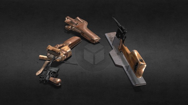 毛瑟手枪 3D Model