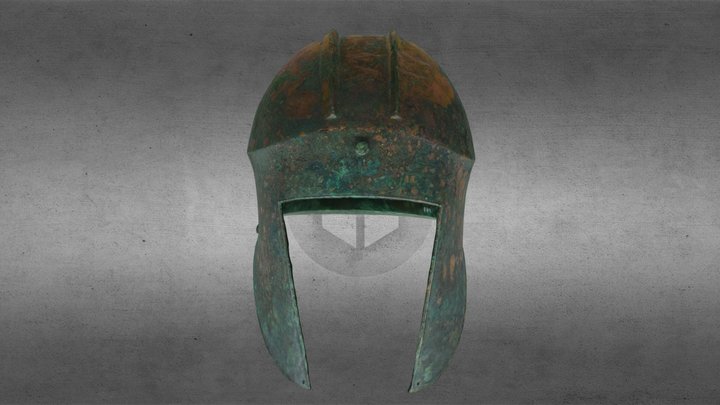 Illyrian-type bronze Helmet from Kilkis, Greece 3D Model