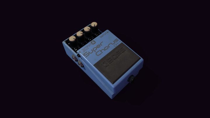 Guitar Pedal 3D Model