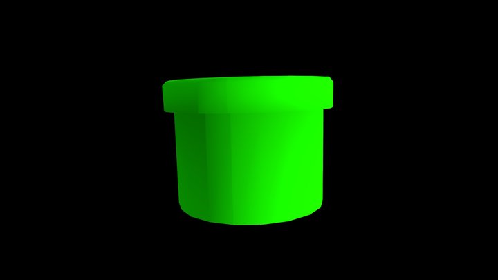 Warp Pipe Nice Big 3D Model