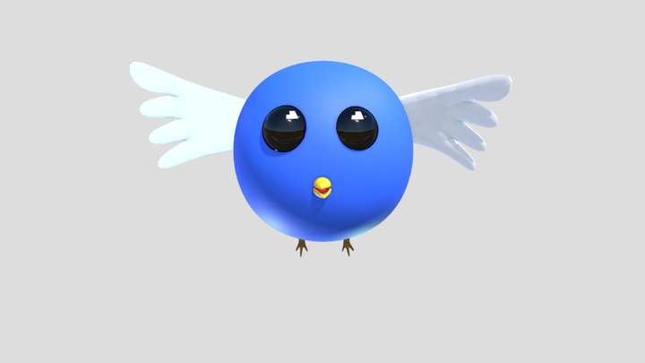der blaue Vogel 3D Model