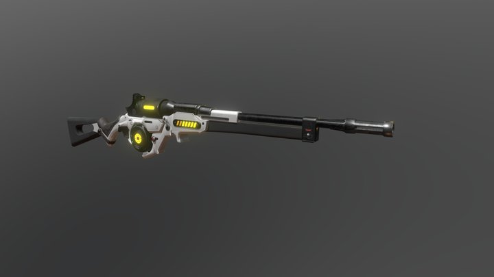 Sci-Fi Rifle 3D Model