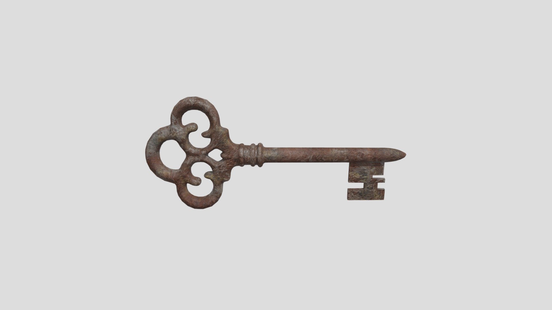 Old rusty key - 3D model by Alaevia [e26b360] - Sketchfab
