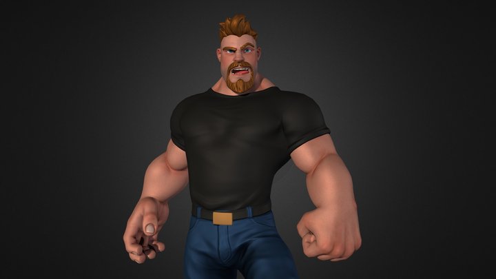 Jay Cutler bodybuilder  Character modeling with Zbrush