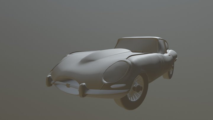 Jaguar e type 3D Model