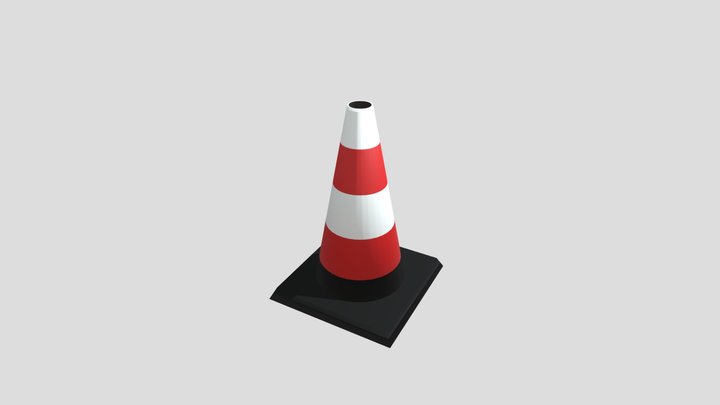 Warning Cone 3D Model