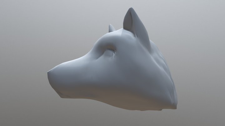 My first 3D sculpting: Dog 3D Model