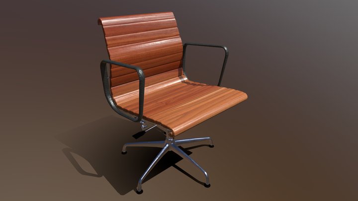 Wooden chair texture 3D Model