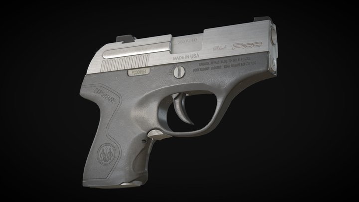 Pico Beretta (Pocket Pistol) 3D Model