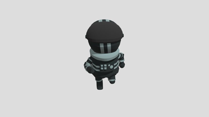 Spaceman_Walkingv2 3D Model