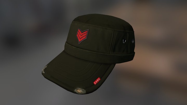 Military Cap 3D Model