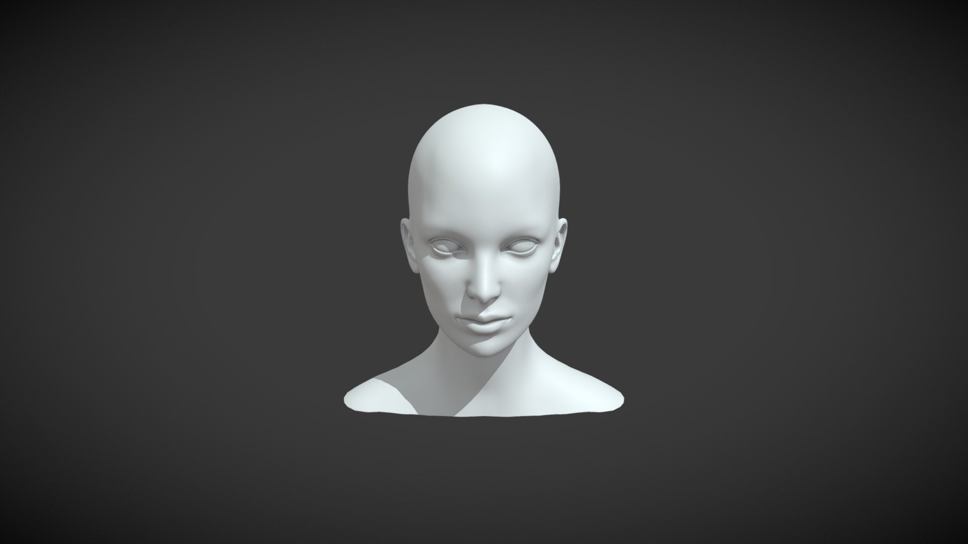 Female Head Realistic Base Mesh 3d Model Buy Royalty Free 3d Model By 3ddisco [e26f1cc
