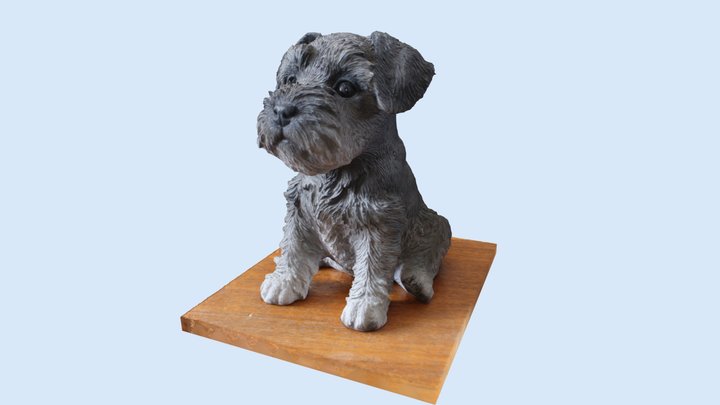 Ornamental Dog Statue 3D Model