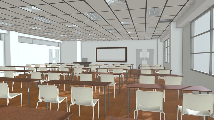 Classroom 3D Model