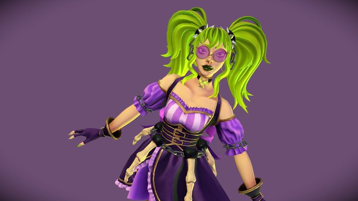 MOBA Hero Fan Art - Desmonia 3D Model