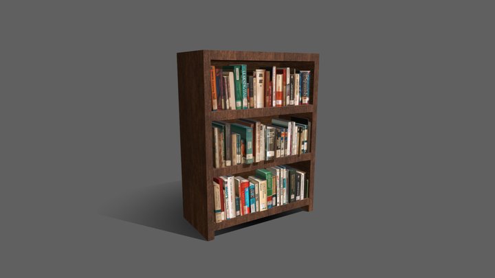 Bookshelf 3D Model