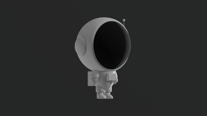 Toy cute astronaut 3D Model