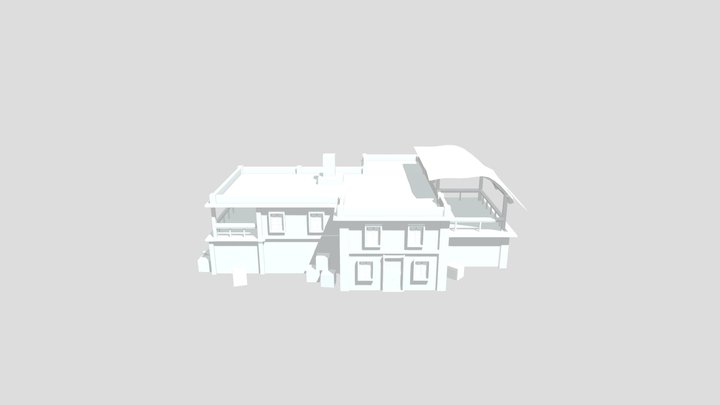 Very Low Poly House 3D Model