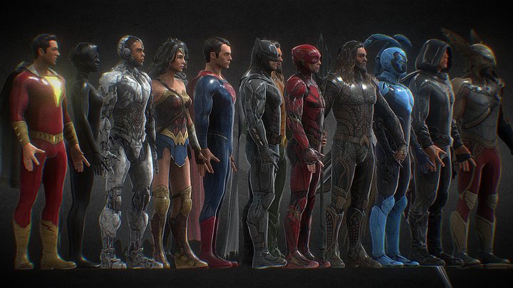 Injustice 2 | DCEU | 3D Model Collection Rigged 3D Model