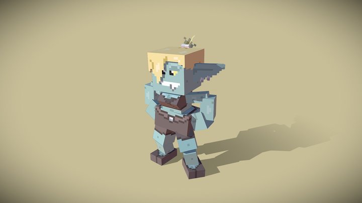 Voxel Female Goblin (Gamedev Asset) 3D Model