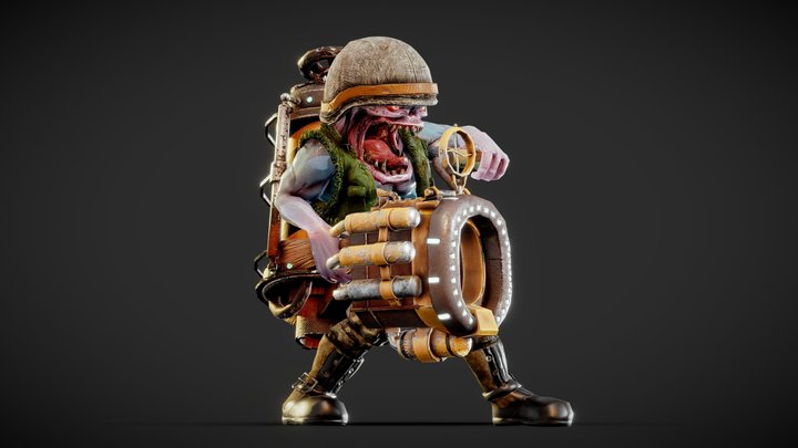 Alien in Vietnam 3D Model