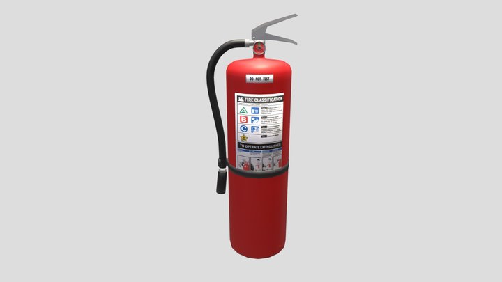 Fire Extinguisher 3D Model