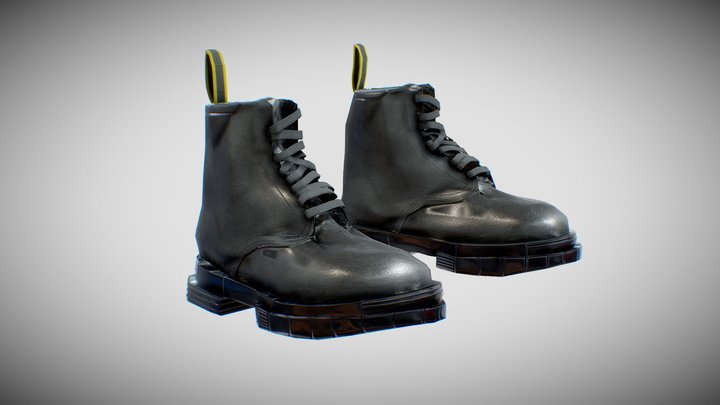 Designer Boots (Metahuman Ready) 3D Model