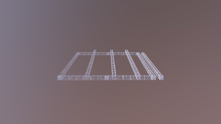 palco 3d estrutura 3D Model